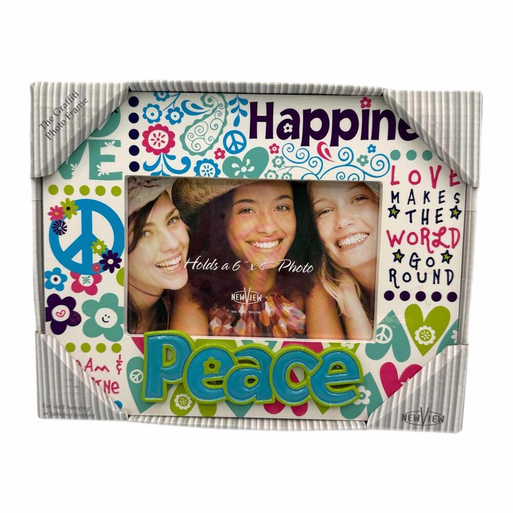 Peace, Love and Happiness Girl’s Picture Frame - Teenager - Gift